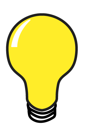 yellow light bulb